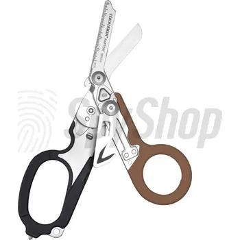 kapesní nůž Záchranářské nůžky Leatherman Raptor Rescue – pro záchranáře a složky IZS, multifunkční, 6 v 1, nerezová ocel 420HC, 164 g, Varianta Coyote/Černý LEATHERMAN