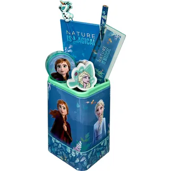 Penál Undercover Stojan na psací potřeby FROZEN kovový modrý