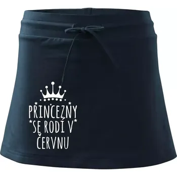 Dámská sukně Princezny se rodí v červnu - Sportovní sukně - two in one - XS ( Námořní modrá (velmi tmavá - téměř černá) )