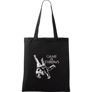 Nákupní taška Game of Throws Judo - Taška bavlněná - 42 x 38 cm ( Černá )