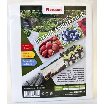Mulčovací textilie Agrotextilie NETKANÁ zakrývací - bílá Rozměr: 1,6 m x 10 m