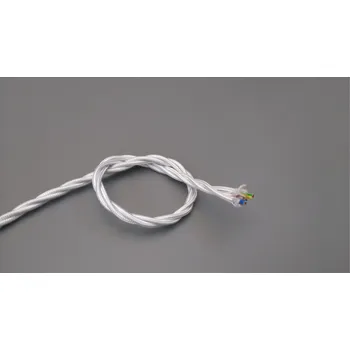 elektrický kabel CA6 vodič opředený 3x0,75 bílý