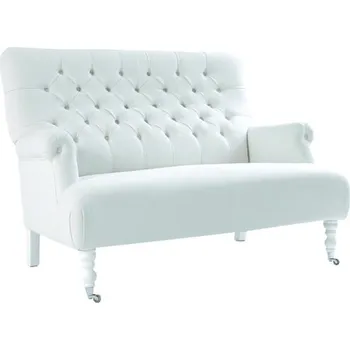 Pohovka Solenzara Čalouněná pohovka Maya Two Seater - NC-7702 Látkové čelounění: TP-068 Šedá, Povrchová úprava nohou: Graywash L.Oak P815A