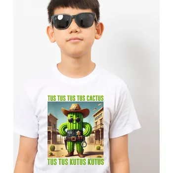 Pánské tričko Tričko Italian Brainrot - Tus Tus Tus Cactus Tus Tus Kutus Kutus Barva: Černá, Velikost: XL, Střih: Dámské