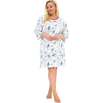 Dámské oblečení Noční košile CORNETTE 464/448 INGRID PLUS ecru 4XL 0