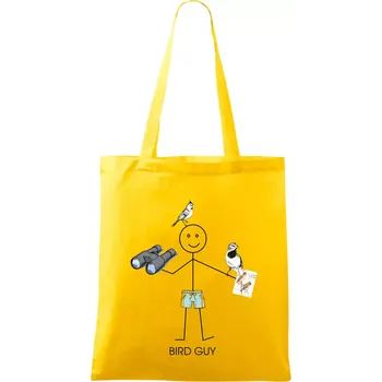 Bird guy - Taška bavlněná - 42 x 38 cm ( Žlutá )