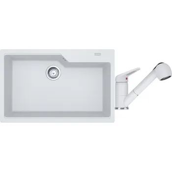 Kuchyňský dřez Set Franke UBG 610-78 Bílá-led + Franke FC 9547 Bílá-led