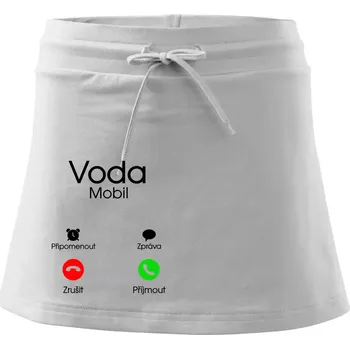 Dámská sukně Voda volá - Sportovní sukně - two in one - XS ( Bílá )