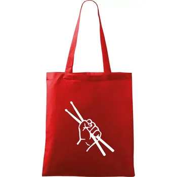 Paličky ruka - Taška bavlněná - 42 x 38 cm ( Červená )