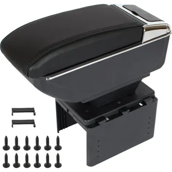 Loketní opěrka Univerzální loketní opěrka černý eko kůže / chrom