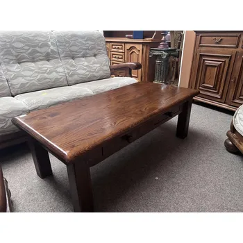 Konferenční stolek Rustikální masivní konferenční stůl délka 130 cm