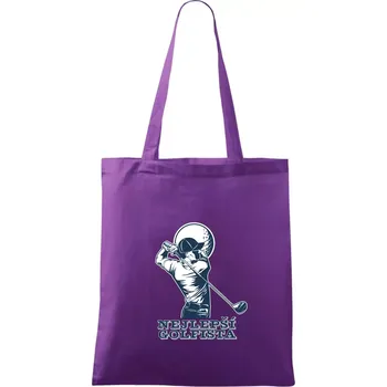 Nejlepší golfista - Taška bavlněná - 42 x 38 cm ( Fialová )