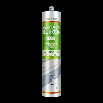 stavební silikon Sanitární silikon Green Line 280 ml bílá