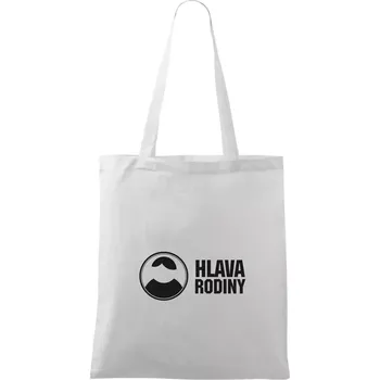 Hlava rodiny - Taška bavlněná - 42 x 38 cm ( Bílá )