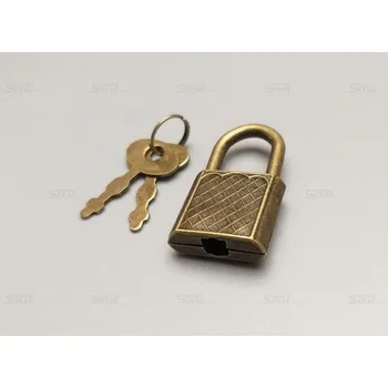 Zámeček mini čtvereček patina 17x30mm