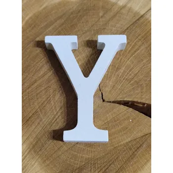 Dřevěná dekorace písmena abecedy písmeno tvrdé Y