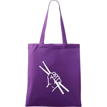 Paličky ruka - Taška bavlněná - 42 x 38 cm ( Fialová )