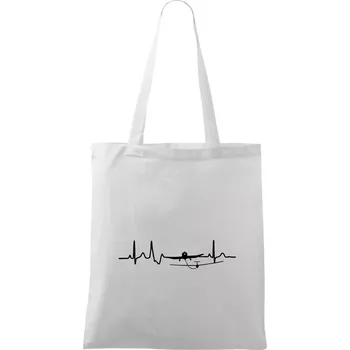Ekg kluzák a letadlo - Taška bavlněná - 42 x 38 cm ( Bílá )
