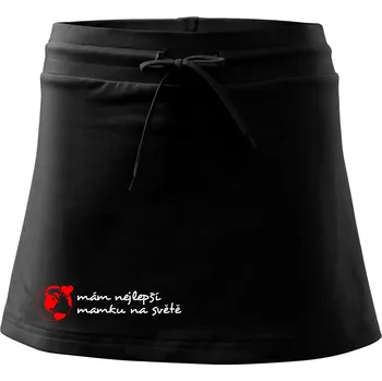 Dámská sukně Mám nejlepší mamku na světě - Sportovní sukně - two in one - M ( Černá )