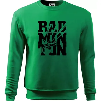 Chlapecké tričko Badminton nápis - Mikina Essential dětská - 146 cm/10 let ( Středně zelená )