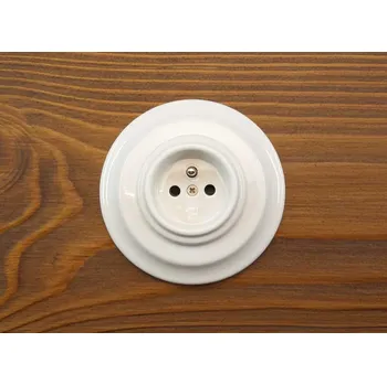 vypínač Keramická zásuvka NEW bílá komplet