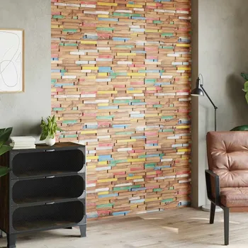 Obklad vidaXL Nástěnné obkladové panely 10 ks 1,03 m² masivní teakové dřevo