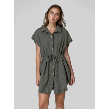 Dámské šaty Mušelínové košilové šaty Barva: kakki