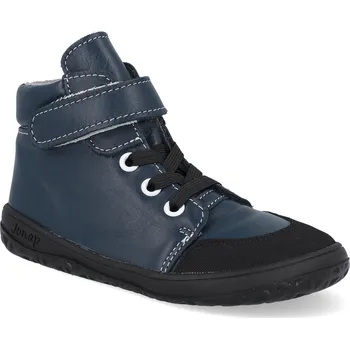 Dětská sportovní obuv Barefoot dětské kotníkové boty Jonap - Polly modré Velikost: 27