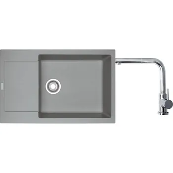 Granitový dřez Set Franke MRG 611-78 BB Šedý kámen + Franke FN 0147 Chrom