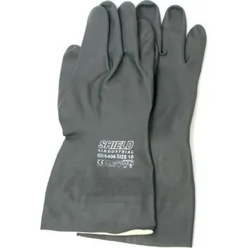 Pracovní rukavice RUKAVICE PRACOVNÍ CHEMICKÉ LATEXOVÉ PRŮMYSL. L/9 - černé