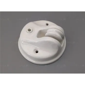 elektrický kabel CA9 kladka závěsu stropní porcelán bílý 11cm
