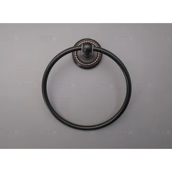 Sada koupelnových doplňků Držák na ručník kruh 68004 čená měď