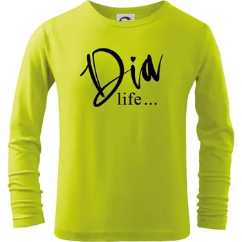 Chlapecké oblečení D I A Life - Triko dětské Long Sleeve - 122 cm/6 let ( Limetková )