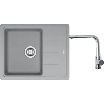 Granitový dřez Set Franke BFG 611-62 Šedý kámen + Franke FN 0143 Chrom