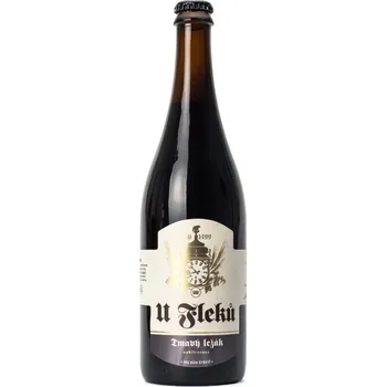 Pivo U Fleků Tmavý ležák nefiltrovaný 13° 0,75 l