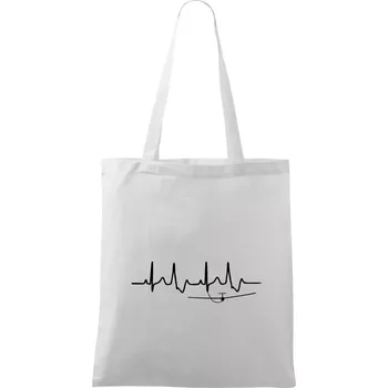 EKG kluzák - Taška bavlněná - 42 x 38 cm ( Bílá )