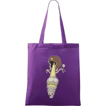Motorcycles svíčka - Taška bavlněná - 42 x 38 cm ( Fialová )