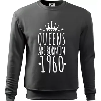 Chlapecké tričko Queens are born in 1960 - Mikina Essential dětská - 146 cm/10 let ( Tmavá břidlice (šedá se zeleným nádechem) )