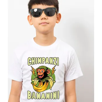 Dámské tričko Tričko Italian Brainrot - Chimpanzi Bananini Barva: Černá, Velikost: 3XL, Střih: Dámské