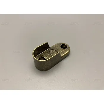 Nábytkové kování Držák šatní tyče ovál antik 30x15