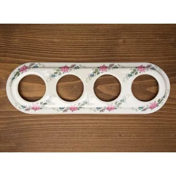 vypínač Rámeček pro vypínače a zásuvky 4x dekorovaný