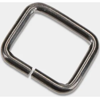 Obdélník Anello 25x20x4 mm S 4426 - černý nikl