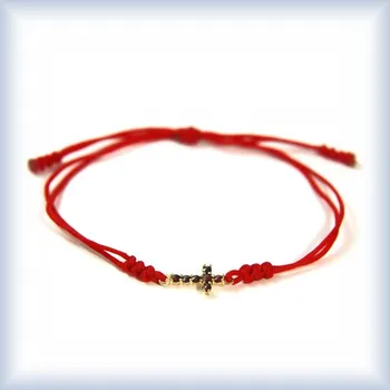 Náramek bílé zlato růžovo-fialová