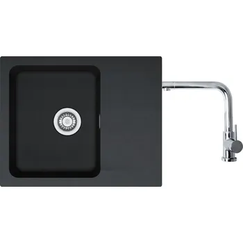 Granitový dřez Set Franke OID 611-62 Tectonite Černá + baterie Franke FN 0143 Chrom