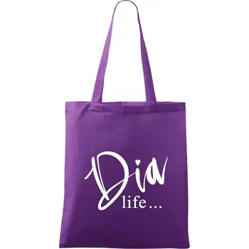 D I A Life - Taška bavlněná - 42 x 38 cm ( Fialová )
