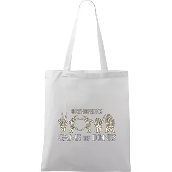 Game of Bones Orthopedics - Taška bavlněná - 42 x 38 cm ( Bílá )