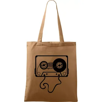 Nákupní taška Gramo kazeta - Taška bavlněná - 42 x 38 cm ( Cappuccino )