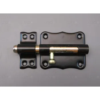 petlice a závora zástrč 384-70 černá+Zn 70mm