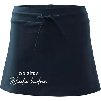 Dámské oblečení Od zítra budu hodná - Sportovní sukně - two in one - S ( Námořní modrá (velmi tmavá - téměř černá) )