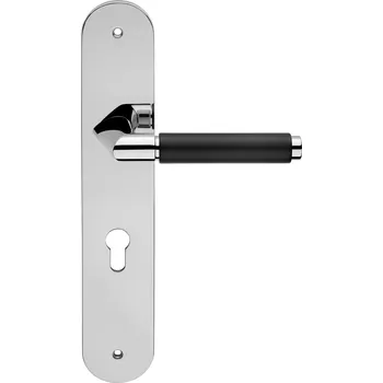 Dveřní kování Dveřní klika na štítu GRIP EBANO 1706PL